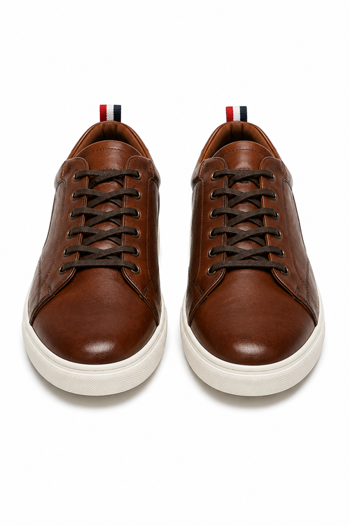 Heritage Hide Classic Leather Sneakers – Vintage Brown