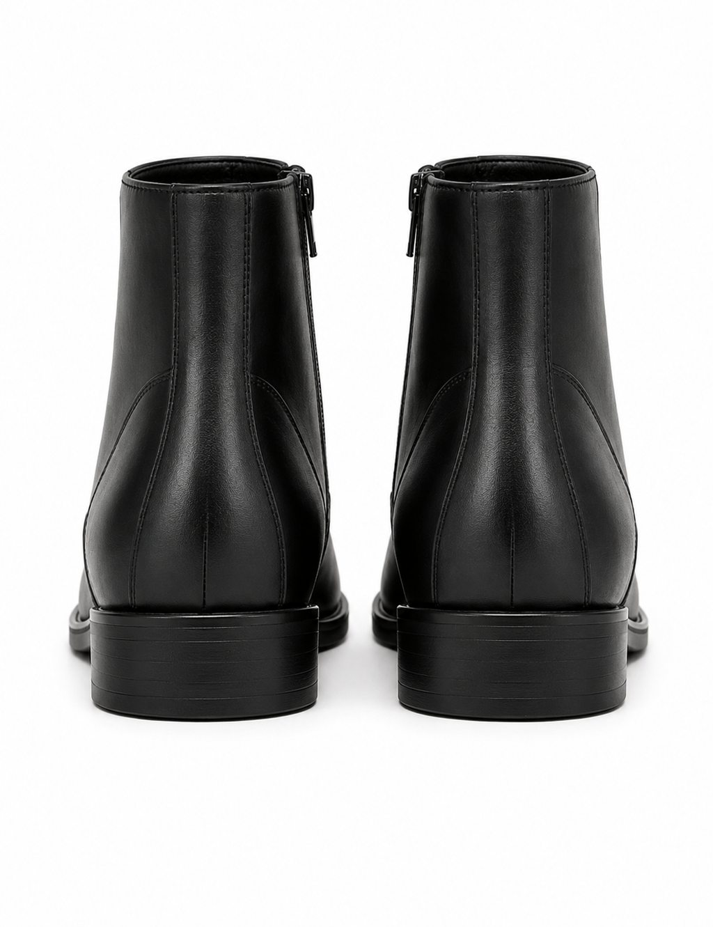 Men's Black Ankle Zip Boots – Classic Formal & Casual Wear