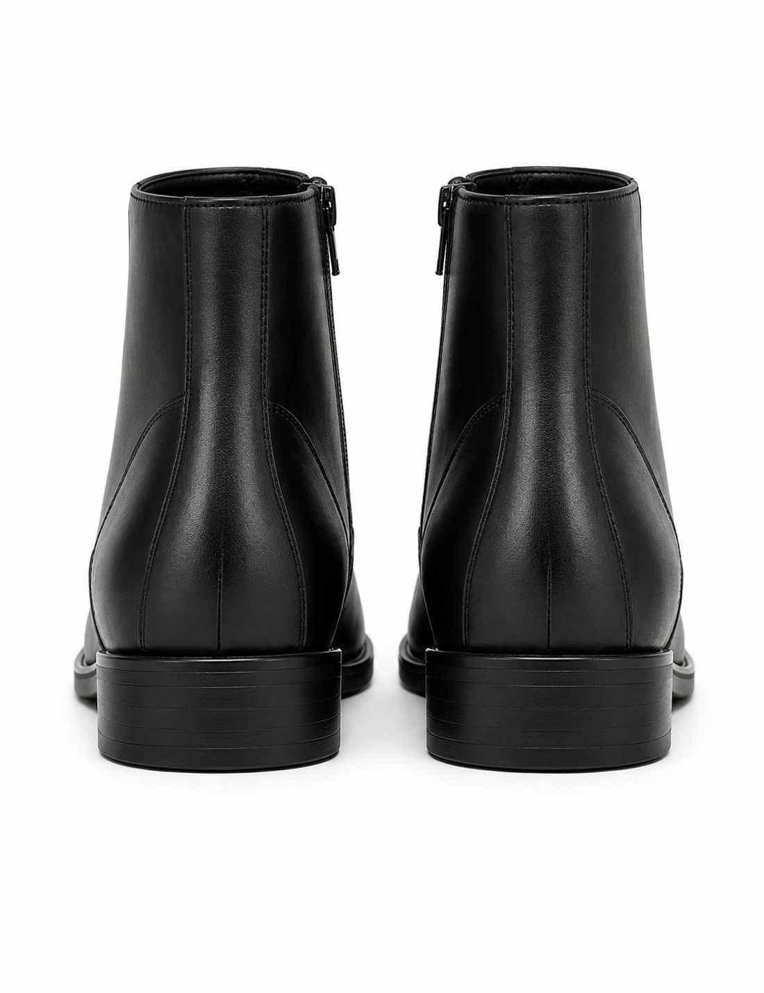 Men's Black Ankle Zip Boots – Classic Formal & Casual Wear