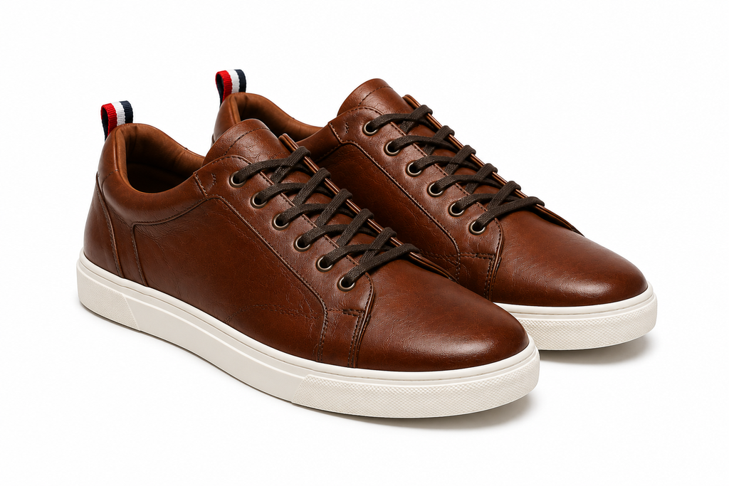 Heritage Hide Classic Leather Sneakers – Vintage Brown