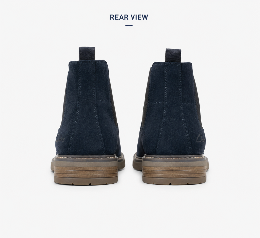 Heritage Hide Navy Suede Chelsea Boots