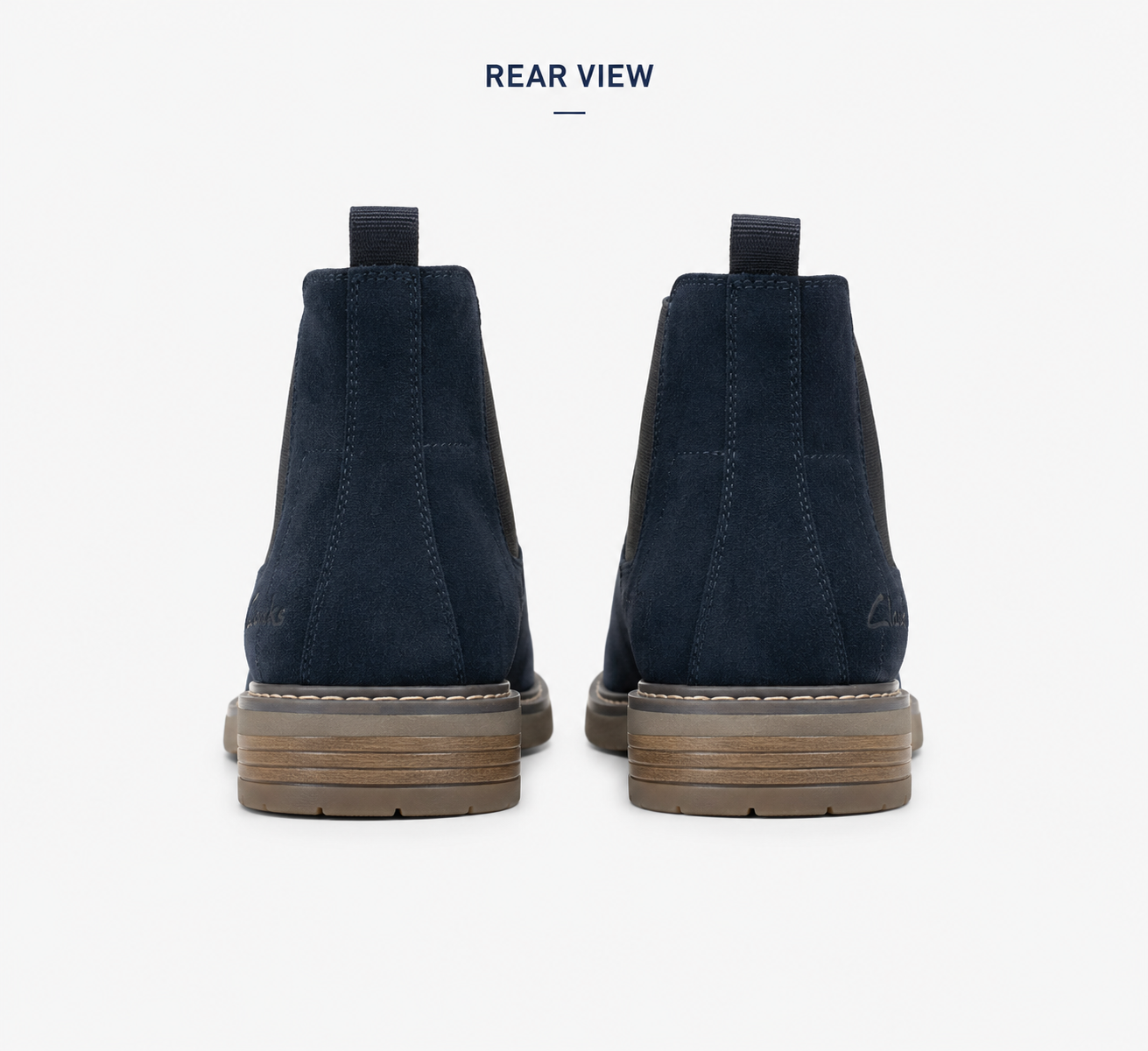 Heritage Hide Navy Suede Chelsea Boots