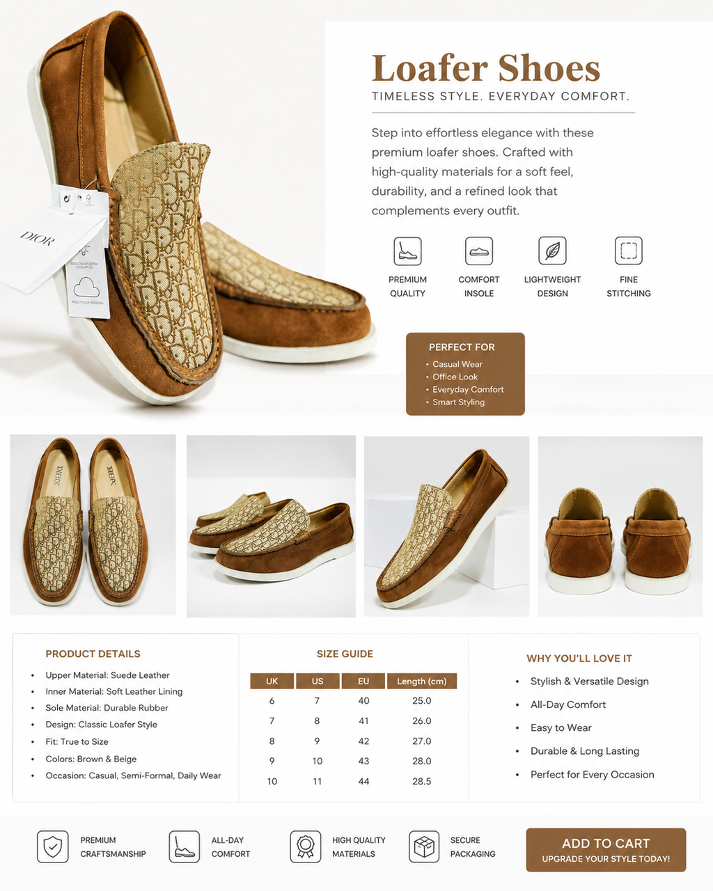 Heritage Hide Monogram Loafers