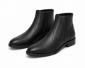 Men's Black Ankle Zip Boots – Classic Formal & Casual Wear