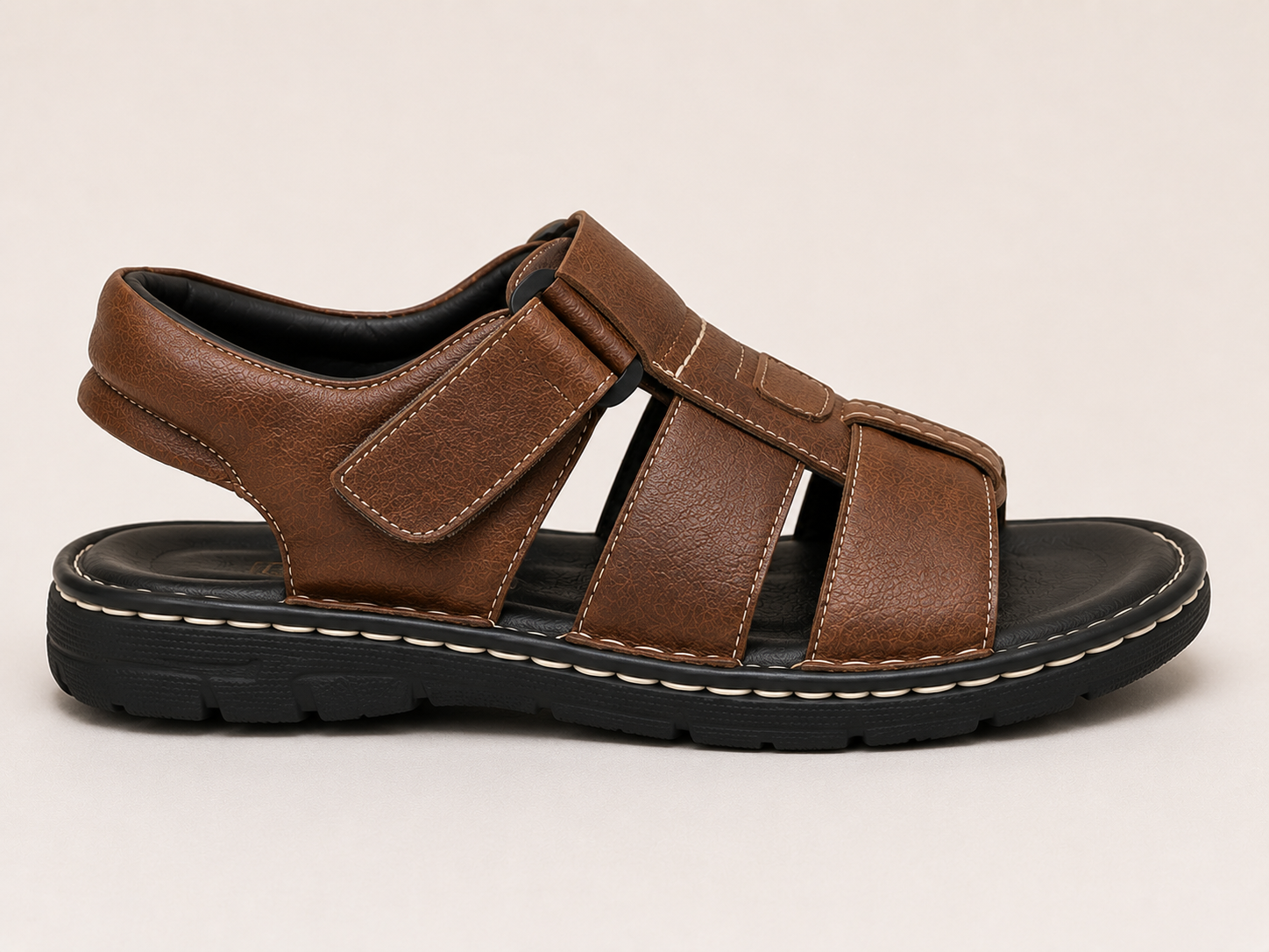 Heritage Hide Comfort Trek Sandals – Brown